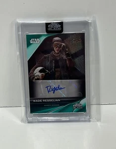 2023 Topps Chrome Black Star Wars WADE RESELLIAN AUTO RYDER MCLAUGHLIN /99 GREEN - Picture 1 of 3