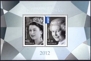 2012 Australia Diamond Jubilee of QE II Mini Hoja Como Nueva Nunca Bisagras, Fresca - Imagen 1 de 1
