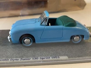 PANHARD DYNA JUNIOR 130 SPRINT 1953 1/43 RESIN CAR MODEL BY BIZARRE MODELS - Picture 1 of 13