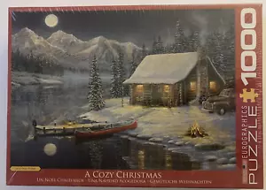 NEW EUROGRAPHICS "A Cozy Christmas" 1000 Piece Jigsaw Puzzle Art By Sam Timm - Picture 1 of 6