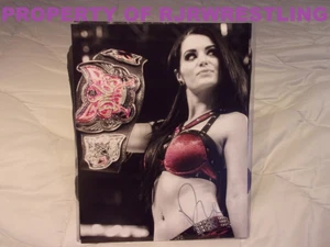 WWE SUPERSTAR PAIGE SARAYA KNIGHT SIGNED 11"X14" GLOSSY PHOTO TOTAL DIVAS AEW #5 - Picture 1 of 3
