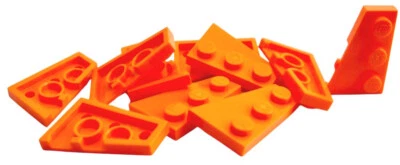 Lego 10 Stück Flügel Platte in orange 3x2 links Keil Keilabsatz 43723 Neu - Bild 1 von 3