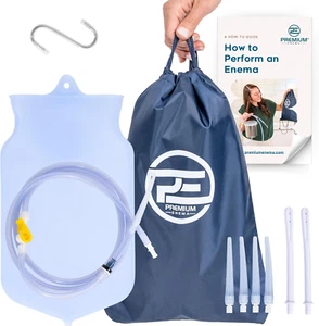 Kit Bolsa Enema Silicona Transparente - 2 Cuartos, Reutilizable para Café y Agua Limpieza de Colon - Imagen 1 de 12