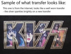KISS vintage vinyl iron on transfer from the 70's - Picture 1 of 3