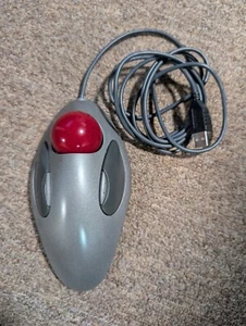 Logitech Logi Trackball Marble Ball Mouse T-BC21 USB 810-000767 Tested & Working - Picture 1 of 2