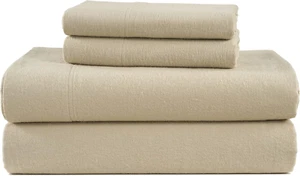 100% Cotton King Flannel Sheets Set - Brushed for Extra Softness - Lightweight & - Picture 1 of 7