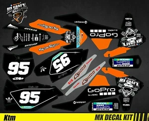 Kit Déco Moto pour / Mx Decal Kit for Ktm SX / SX-F - GoPro Black Edition Mx - Imagen 1 de 1