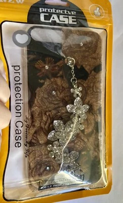 Bejeweled iPhone Case With Hand  Chrystal Flowered Strap Fits Iphone 7 Plus - Image 1 of 4