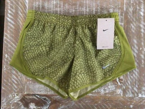 Nike Girls' Alligator Print Tempo Running Shorts Yellow Size S New FB1078 - Picture 1 of 3