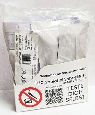 Black Friday 10 confezioni di test rapido della saliva al Marijuana THC testata - Bild 1 von 3