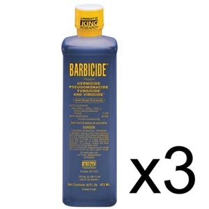 BARBERO SALÓN DE BELLEZA BARBICIDA HERRAMIENTA PARA EL CABELLO DESINFECTANTE CONCENTRADO 16 oz - PAQUETE DE 3 - Imagen 1 de 1