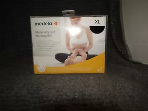 Medela Women's Maternity & Nursing Comfort Bra Size Large Black Adjustable - Picture 1 of 4