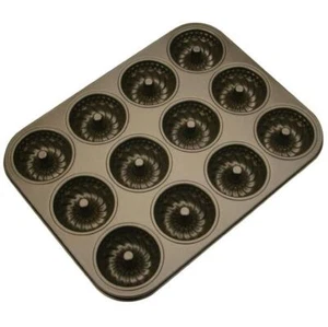 Backform Guglhupf mini 12 Formen Städter Metall Muffin Donut Kuchen gugelhupf - Bild 1 von 4