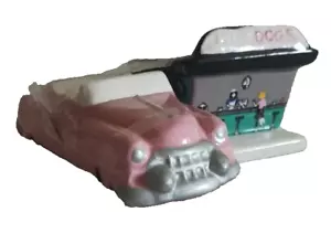 Vintage 1954 Cadillac Cabrio & Drive Inn Salz- und Pfefferstreuer - Bild 1 von 6