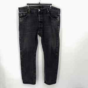 Levi's 501 Men's Button Fly Straight Leg Jeans *READ* Regular Fit Sz 40x31 Black