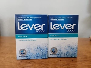 Vintage Lever 2000 Original Bar Soap Box Boxed Made In USA 4 Oz Bar LOT OF 2 - Picture 1 of 3