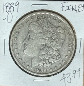 Dólar de plata Morgan 1889-O ~ fino+ ~bonita moneda~ ref# p/f - Imagen 1 de 2