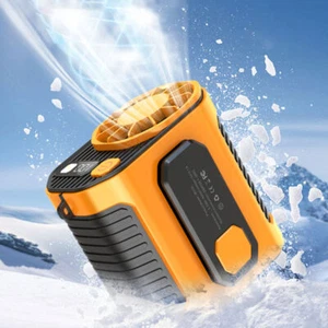 Portable Waist Clip on Fan Hanging Cooling Fan USB Rechargeable Power Bank Fan - Picture 1 of 17