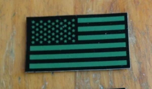 US ARMY PATCH, FORWARD FLAG , GREEN, IFF, HOOK TAPE FASTENER - Picture 1 of 1