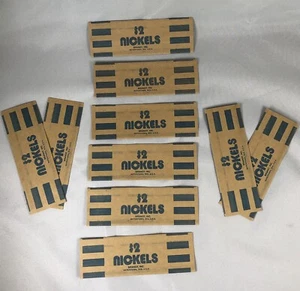 (10) Vintage $2 Nickel Brandt Coin Wrappers New Watertown Wisconsin - Picture 1 of 5