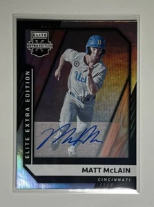 Matt McLain 2021 Panini Elite Extra Edition Baseball #17 Autograph - Picture 1 of 2