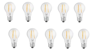 10x Osram LED Star Classic A 75 Birne E27 warmweiß 7,5W = 75W EEK:D (Spektr A-G) - Bild 1 von 6