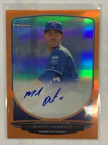 Miguel Almonte 2013 Bowman Chrome Orange Refractor Auto #7/25 RC AAST - Picture 1 of 1