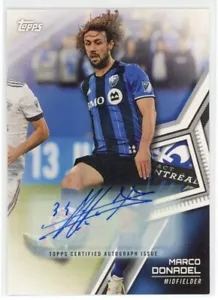 2018 Topps MLS Soccer Marco Donadel Autogramm #109 - Bild 1 von 2