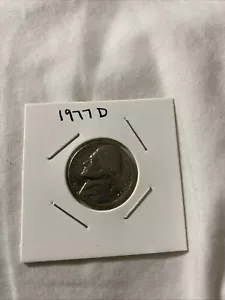 1977 d jefferson nickel DD Error - Picture 1 of 7