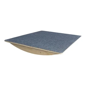 Wackelbrett Balanceboards mit Filzbezug schwarz 100x60cm für Hunde & Training - Bild 1 von 3