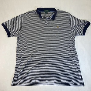 Polo vintage Lauren Ralph Lauren a righe con logo corona ricamato - Uomo L - Foto 1 di 8