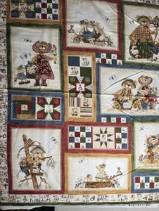 McCoys Flanell Steppstoff von Northcott F3723-30 Panel "Cheater Quilt" Bären - Bild 1 von 14