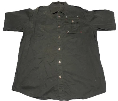 Coogi Shirt Men Size XXL Black Button Up Short Sleeve - Image 1 of 4