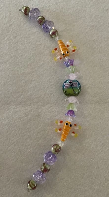 "Nuevas cuentas de vidrio de trabajo de lámpara de libélulas caprichosas de 9"" 10-26 mm/cuentas de animales" Foto 1 de 4