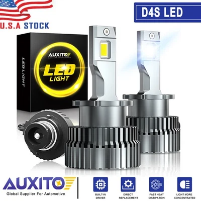 AUXIOT D4R/D4S/D4C LED Headlight Bulb Conversion Kit 24000LM 6000K Bright White - Image 1 of 4