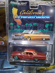GREENLIGHT CALIFORNIA LOWRIDERS 1/64 SCALE 1964 CHEVY IMPALA (CHASE) DAMAGED - Picture 1 of 5