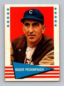 1961 Fleer Greats #132 Roger Peckinpaugh VG-VGEX Vintage Baseball Card - Picture 1 of 2