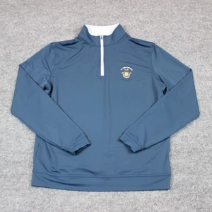 Peter Millar Pullover Men's Medium 1/4 Blue Golf Captial City Club US Mid Amatue - Picture 1 of 11
