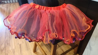 Adorable Niñas Arco Iris Reversible Princesa Tutú Pettiskirt Nuevo Vestido de Ballet Foto 1 de 2