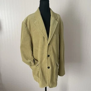 St. John’s Bay Corduroy Blazer Large tan casual Office Preppy Sports Coat Mens - Picture 1 of 7