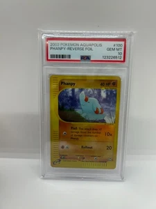 Pokemon Phanpy #100 2003 Aquapolis - PSA 10 GEM MT Reverse Foil - Picture 1 of 1