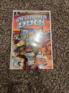 Destroyer Duck - Benefit Edition #1 - 1st App of Groo The Wanderer!! - Picture 1 of 7