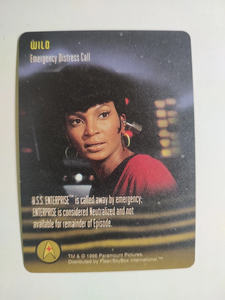 NUEVO SIN CIRCULAR 1996 Star Trek El Juego de Cartas Salvaje Emergencia Socorro Llamada Foto 1 de 2