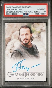 Autógrafo Rittenhouse Juego de Tronos 2024 Jerome Flynn Bronn automático PSA 10 - Imagen 1 de 2