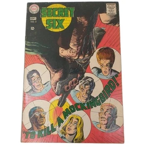 Secret Six #3 DC agosto 1968 fumetto per uccidere un uccellino beffardo - Foto 1 di 12