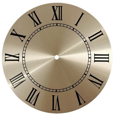 Elegant 95 Inch Gold Aluminium Wall Clock Dial Face Replacement Roman Numeral - Image 1 of 4