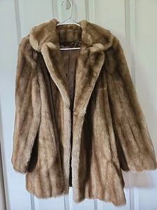 tissavel faux fur Coat Blazer Women's Brown  - Picture 1 of 16