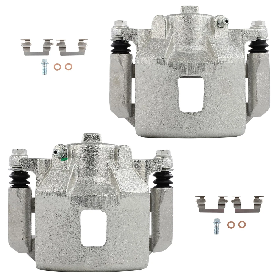Pair Front Brake Calipers For 2007 2008 2009 2010 Chevrolet Cobalt w/ Bracket - Image 1 of 1