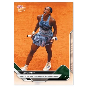 2025 Tennis Topps NOW #TCG1 COCO GAUFF - French Open Champion - Picture 1 of 2