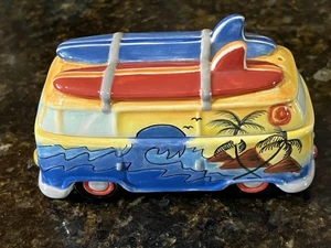 Vintage Volkswagen Surf Van Salz Pfefferstreuer Set von Clay Art 2004 - Bild 1 von 6